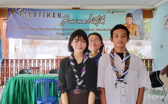 Pramuka SMK Remaja Pluit Ikuti Pelatihan Jurnalistik Pusinfo